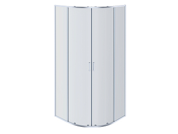 AQ NAA 2142-80 Душевой уголок Aquatek 1/4 круга,800x800x2000, профиль хром, стекло прозрачное