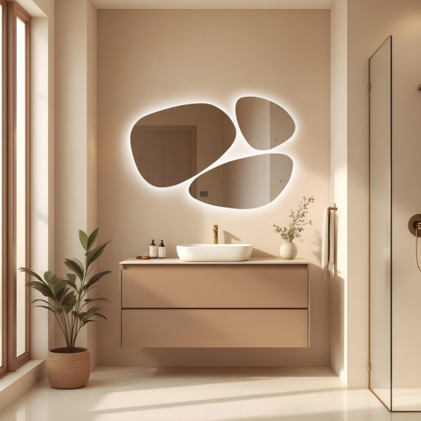 Зеркало ABBER Teil AG6503S с подсветкой, бесконтактный выключатель, диммер