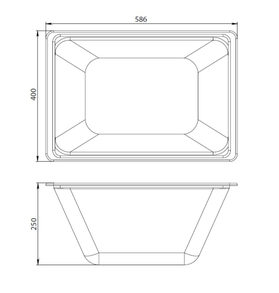 Контейнер для ванны AM.PM Gem, W90A-070-070W-C