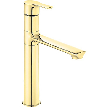 102808949EX LUNA смеситель для раковины 226 без донного клапана золото