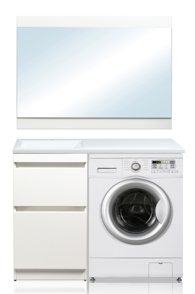 Тумба напольная Style Line "Даллас 110", белая, PLUS, ЭМАЛЬ (без раковины)