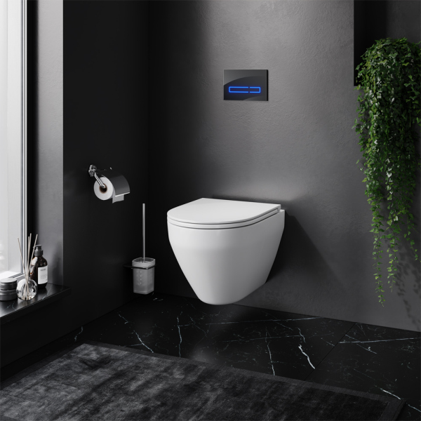 Комплект 4 в 1 AM.PM Spirit V2.0 (унитаз, инсталляця, сиденье, клавиша Черная), IS450A38.701700