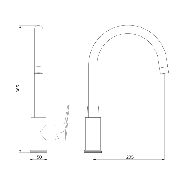 Смеситель для кухни Damixa Origin Balance, 790720000