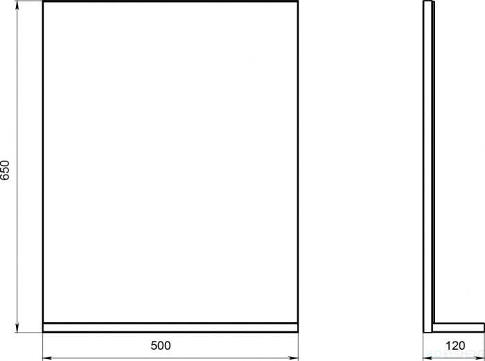 Зеркало Cersanit Smart 50 ясень