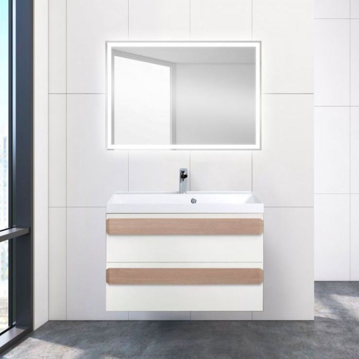 Belbagno База под раковину подвесная с двумя выкатными ящиками, AURORA-800-2C-SO-BO