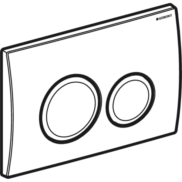 Смывная клавиша Geberit Delta20, белая, 115.127.11.1