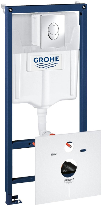 Система инсталляции для унитазов Grohe Rapid SL 38750001 4 в 1 с кнопкой смыва