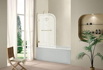 Душевая шторка Cezares Retro Retro-V-1-80/145-PP-Br-R