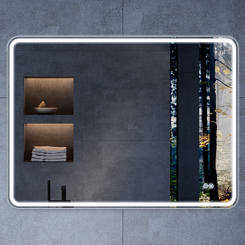 Зеркало Vincea LED VLM-3VC100-2 1000х800 c сенсорным выключателем и диммером, антизапотевание