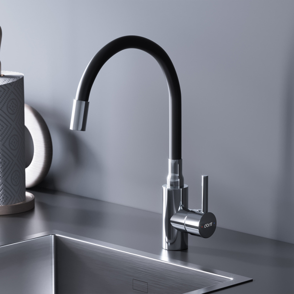 Смеситель для кухни с гибким изливом Dorff Logic, D3007622