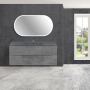Тумба с раковиной Vincea Mia 1200 подвесная, 2 выкатных ящика soft close, Beton, VMC-2MC120BT+VBS-13120