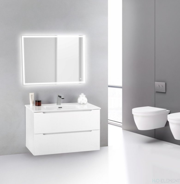 Тумба с раковиной Belbagno ETNA39, ETNA39-800/390-2C-SO-BL-P+ BB800/390ETL (готовый набор)