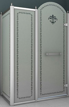 Душевой уголок Cezares Retro AH11 120/90 CP Cr L