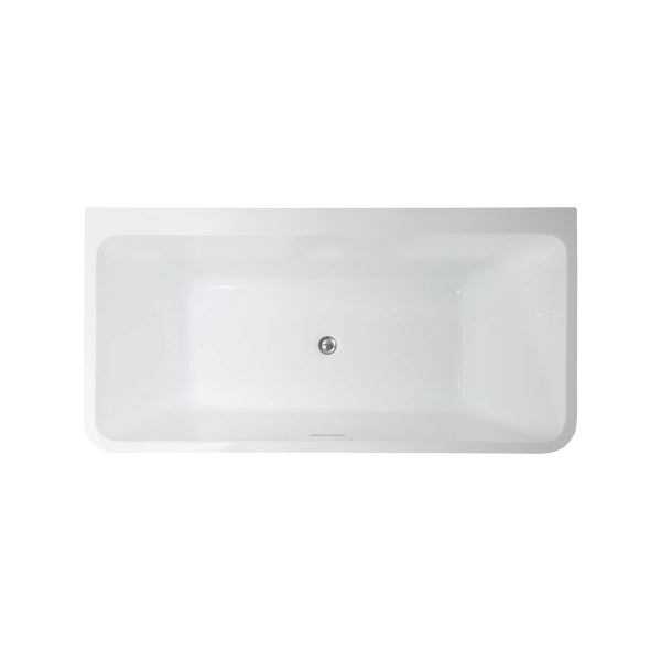 Ванна акриловая Vincea VBT-425-1700 1700*800*600, цвет белый, щелевой перелив, слив хром