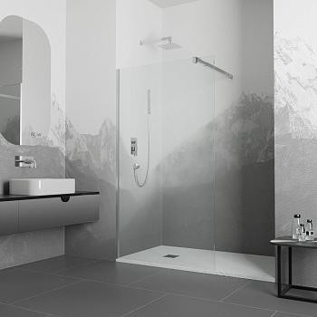 Перегородка для душа RGW WA-009, 351000110-11, Хром, 100*195