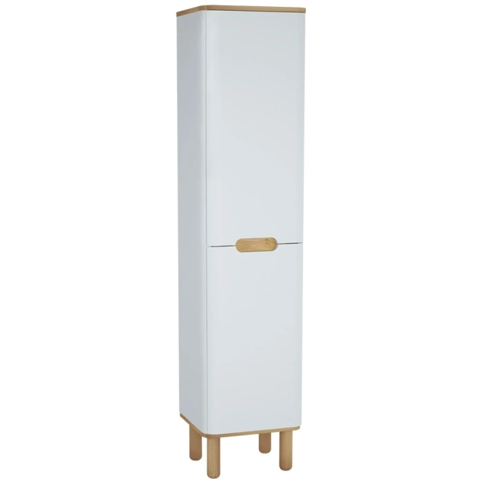 Sento высокий шкафчик, с корзиной для белья, с ножками, 40 см