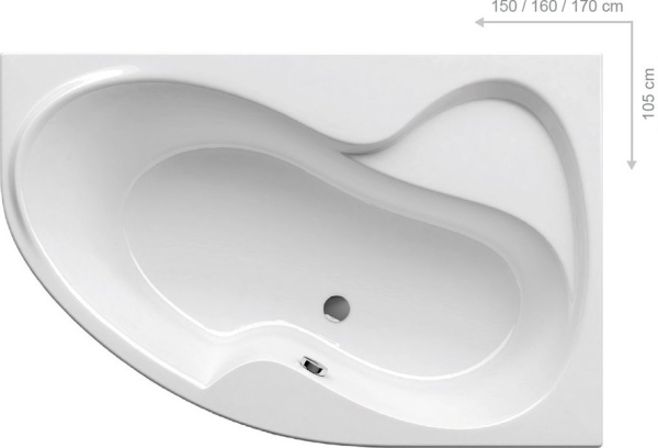 Акриловая ванна Ravak Rosa II C221000000