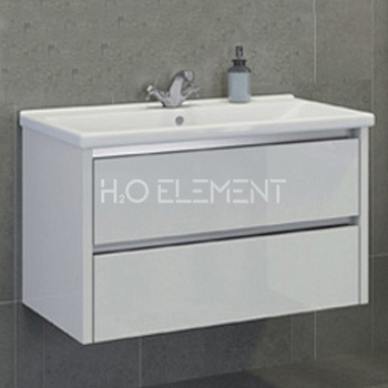 Тумба-умывальник Comforty "Дублин-89" белый с раковиной COMO 90 R-UM-COM90/1