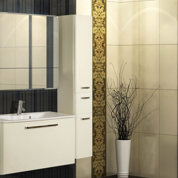 Шкаф-пенал Акватон Валенсия (1A123803VAG3R) правосторонний, белый