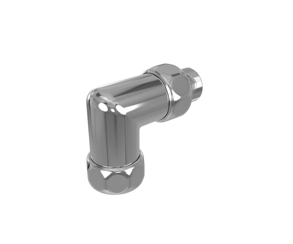 Комплект фитингов для подключения водяных полотенцесушителей, цвет хром, AQ 3020CH