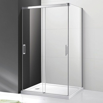 Душевой уголок Cezares Tandem Soft AH-2-120/90-C-Cr-IV стекло прозрачное