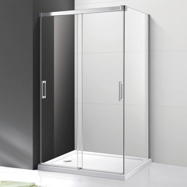 Душевой уголок Cezares Tandem Soft AH-2-120/90-C-Cr-IV стекло прозрачное