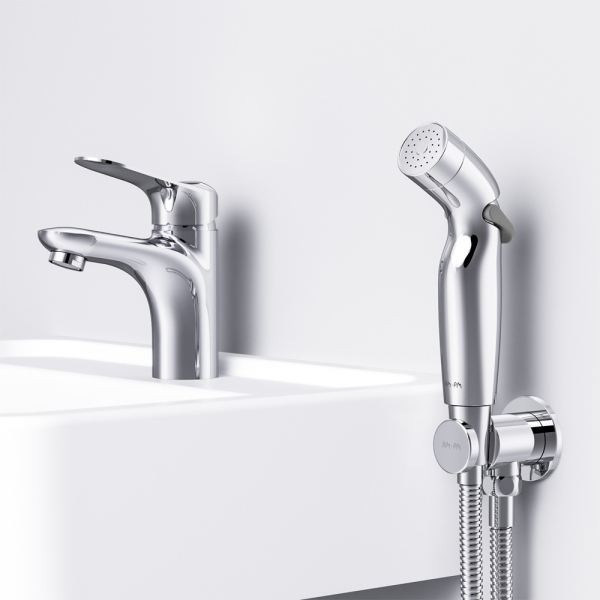 Смеситель для раковины с гигиеническим душем AM.PM Sunny, F85C03000