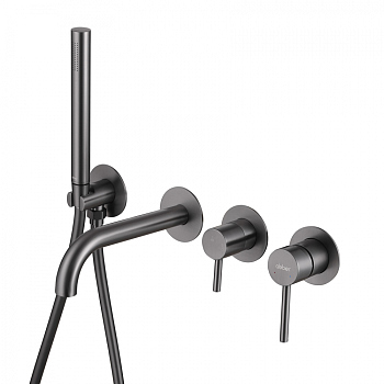 Смеситель ABBER Wasser Kreis AF8130NG для ванны скрытого монтажа, никель