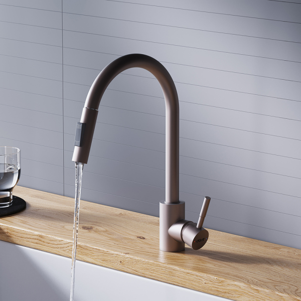 Смеситель для кухни с вытяжным изливом Dorff Logic, D3007511