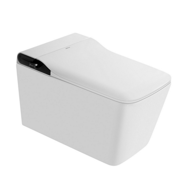 Комплект ABBER подвесной электронный унитаз-биде Rechteck AC1215S белый с инсталляцией AC0101P