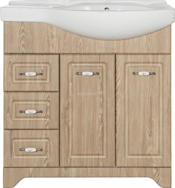 Тумба для комплекта Style Line Олеандр-2 80 L, напольная, люкс, карпатская ель