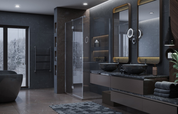 Душевое ограждение Ambassador Diamond 12011104L (1200x800x2000)