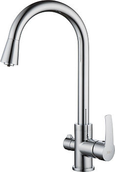 Смеситель для кухни D&K Rhein.Valerius (DA1361601) с подключением к фильтру Хром