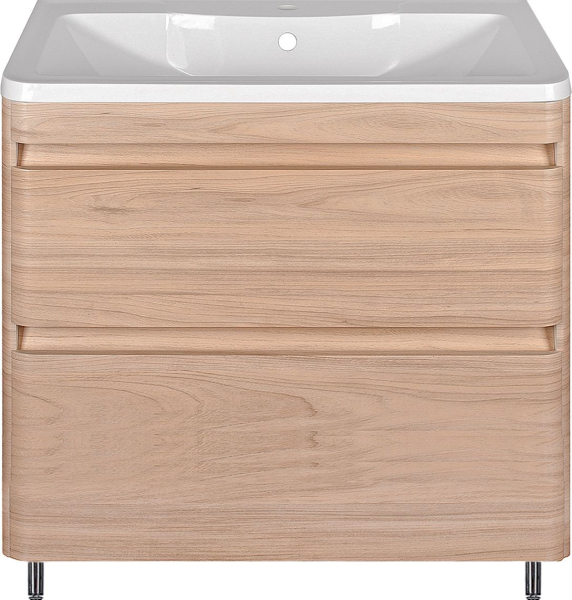 Тумба для комплекта Style Line Атлантика 80 Люкс Plus, напольная, ясень перламутр