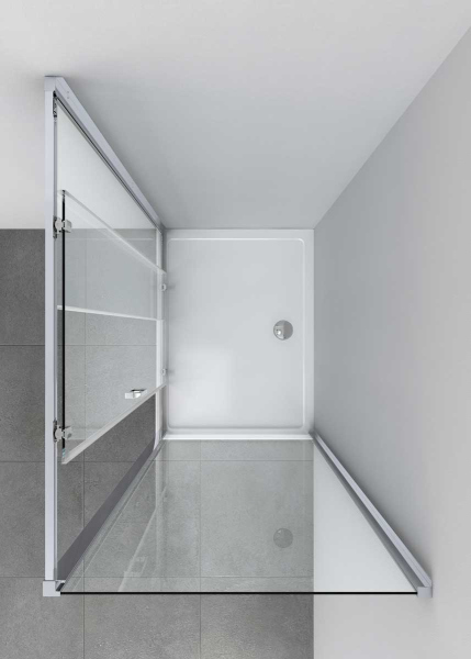 Душевой уголок Vincea Alpha VSR-3AL9010MT, 1000*900, хром, стекло текстурное