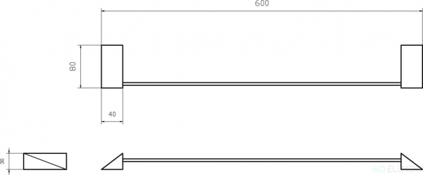 Полотенцедержатель Boheme New Venturo 10312-G