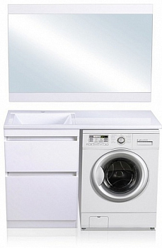 Тумба напольная Style Line "Даллас 100", белая, PLUS, ЭМАЛЬ (без раковины)