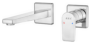 102167612EX-KK DALIA смеситель для раковины настенный 2 отв.(внешняя часть)