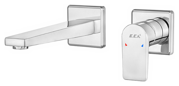 102167612EX-KK DALIA смеситель для раковины настенный 2 отв.(внешняя часть)