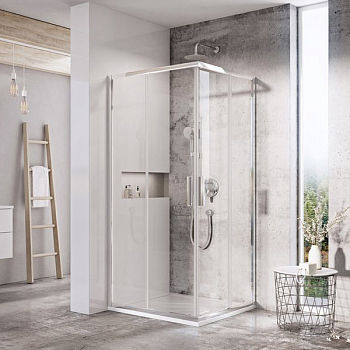 BLSRV2-90 блестящий + транспарент, уголок квадратный