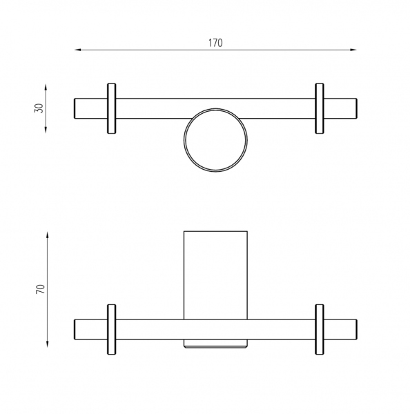 Крючок двойной ABBER Osten 316 AA1852BGG оружейная сталь брашированная