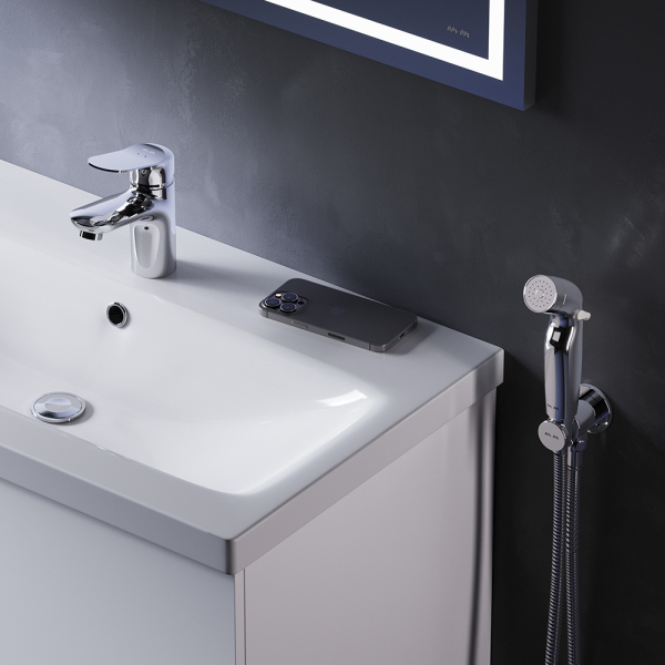 Смеситель для раковины с гигиеническим душем AM.PM Sunny, F85C03000