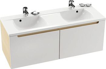 Тумба для комплекта Ravak Classic 130 белая/береза