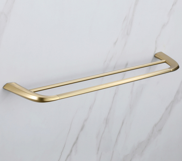 Полотенцедержатель двойной ABBER Nord AA1553G золото матовое