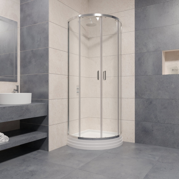 Душевой уголок RGW PA-55 , 06085588-11, Хром, 80*90*195