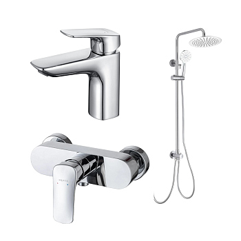 Комплект смесителей Aquatek Вега AQ1036CR Хром