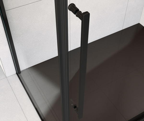 Душевой уголок Vincea Arno VSR-1A9012CLB, 1200*900, черный, стекло прозрачное