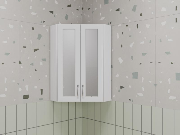 Подвесной шкаф Style Line 450/800 угловой (стекло), ЛС-00002331