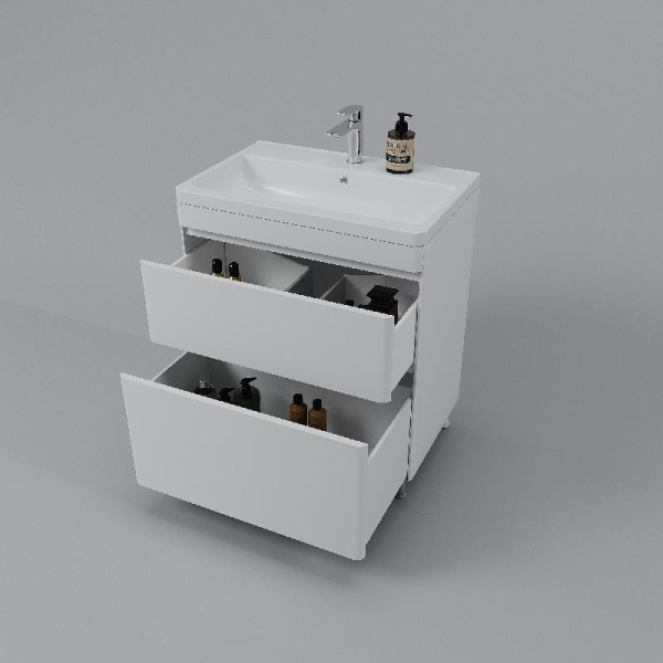 Тумба без раковины напольная Style Line "Атлантика 70", Люкс антискрейч, СС-00002342