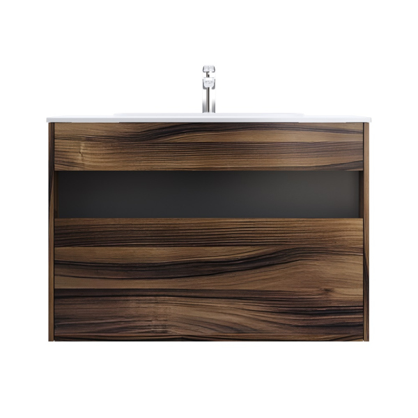 Тумба без раковины с нишей и 1 ящиком, 100 см, дуб крафт, универсальная AM.PM Func, M8FFUX1001OF